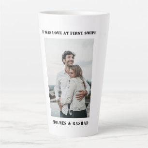 Liefde op het eerste gezicht paar Valentijnsdag Latte Mok