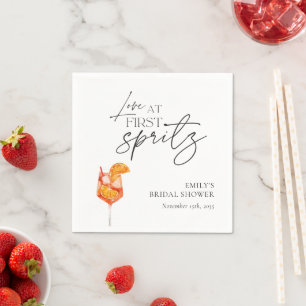 Liefde Op Het Eerste Spritz Bruidsborrel Servet
