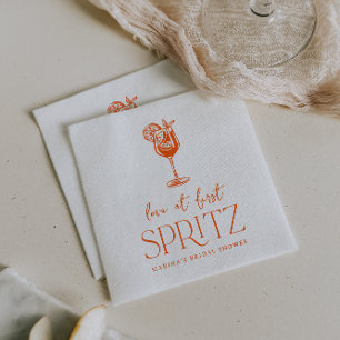 Liefde Op Het Eerste Spritz Bruidsdiner  Servet