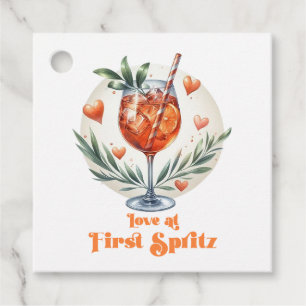 Liefde op het Eerste Spritz Bruidsfeest Bedankjes Labels