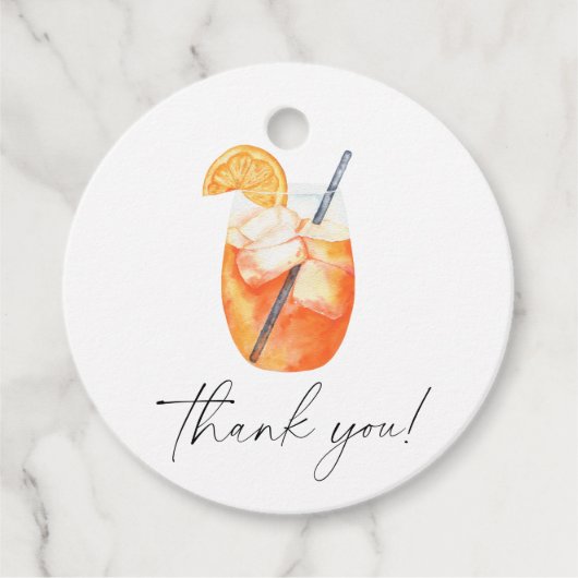 Liefde op het eerste spritz Bruidsfeest bedankt Bedankjes Labels (Voorkant)