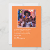 Liefde op het eerste spritz bruidsfeest foto bedankkaart (Achterkant)