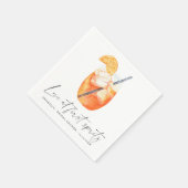 Liefde op het eerste spritz Bruidsfeest Servet (Hoek)