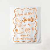 Liefde op het Eerste Spritz Bruidsfeest Wandkleed (Voorkant)