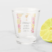 Liefde op het Eerste Spritz Citrus Sinaasappel Bru Shot Glas (Achterkant)