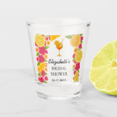 Liefde op het Eerste Spritz Citrus Sinaasappel Bru Shot Glas (Voorkant)