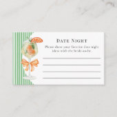 Liefde op het eerste Spritz Date Night Bruidsfeest Informatiekaartje (Voorkant)