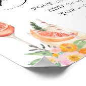 Liefde op het eerste Spritz Helder Cocktailbar Poster (Hoek)