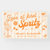 Liefde Op Het Eerste Spritz Jonggezellen Afscheids Spandoek (Horizontaal)
