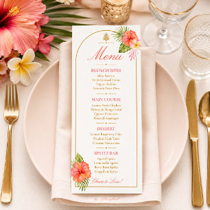 Liefde op het eerste Spritz Tropisch Menu Card