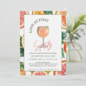 Liefde op het Eerste Spritz Uitnodiging (Staand voorkant)