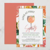 Liefde op het Eerste Spritz Uitnodiging (Voorkant / Achterkant)