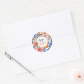Liefde op het eerste spritz zomer Bruidsdouche Ronde Sticker (Envelop)