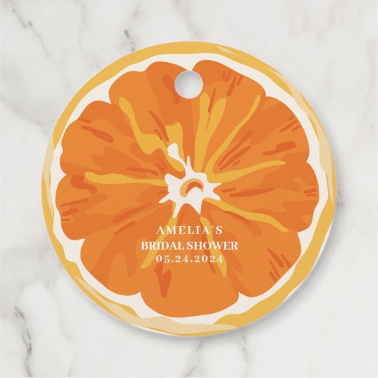 Liefde op het eerste spritz zomer Bruidsmeisjesfe Bedankjes Labels (Achterkant)