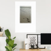 Liefde op het Poster van de Beach Print [met Witte (Thuiskantoor)