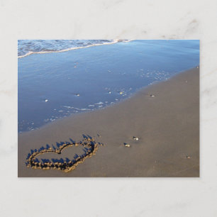 Liefde op het strand briefkaart