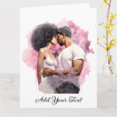 Liefde - Opgevouwen Wenskaart Kaart (Gele Bloem)
