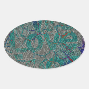 Liefde Ovale Sticker