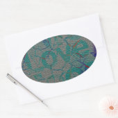 Liefde Ovale Sticker (Envelop)