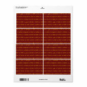 Liefde over de hele wereld etiket (Full Sheet)