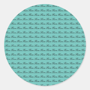 Liefde overal ronde sticker