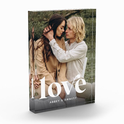 Liefde overlay persoonlijke paren fotoblokken (Links)