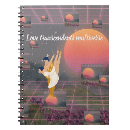 Liefde overstijgt multiversum notitieboek (Voorkant)