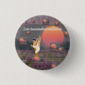Liefde overstijgt multiversum ronde button 3,2 cm (Voorkant)