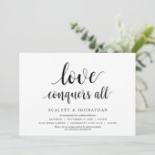 Liefde overwint alles, Huwelijk Wijzig de datum ka Kaart (Staand voorkant)