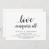 Liefde overwint alles, Huwelijk Wijzig de datum ka Kaart (Voorkant / Achterkant)