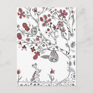 Liefde owls briefkaart