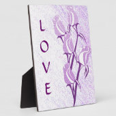 Liefde Paarse Roos Fotoplaat (Zijkant)