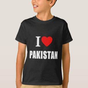 Liefde Pakistan Voetbal Cricket T-shirt