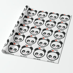 Liefde Panda® Cadeaupapier