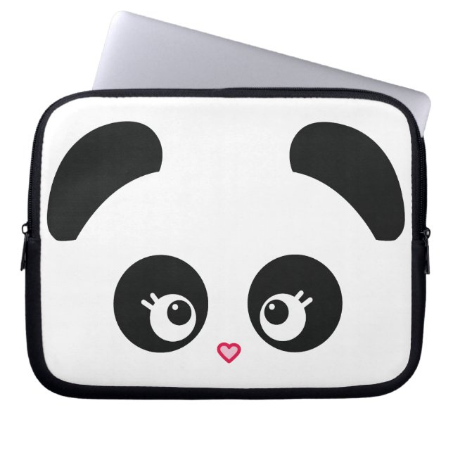 Liefde Panda®-laptophoes Laptop Sleeve (Voorkant)