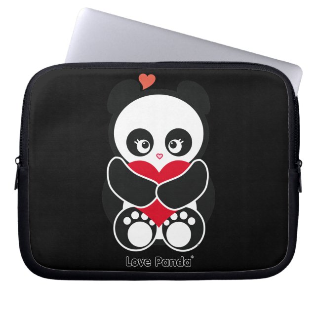 Liefde Panda®-laptophoes Laptop Sleeve (Voorkant)