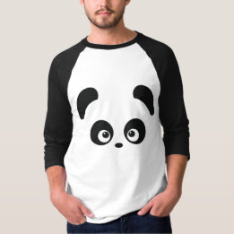 Liefde Panda® Mannen Raglan Apparel T-shirt