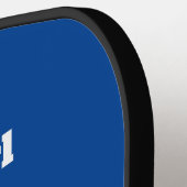 Liefde Panda's en Ramen (witte tekst) Pickleball Paddle (Links Detail)