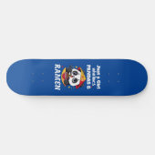 Liefde Panda's en Ramen (witte tekst) Skateboard (Horizontaal)