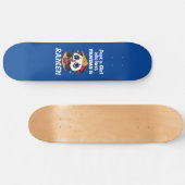 Liefde Panda's en Ramen (witte tekst) Skateboard (Horizontaal)