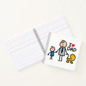Liefde Papa print Notitieboek (Binnen)
