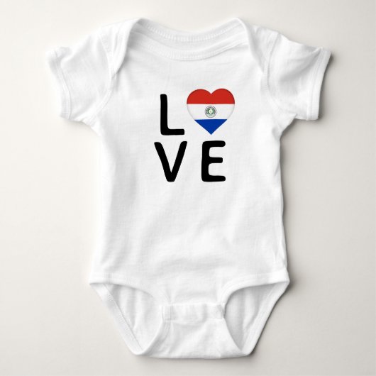 Liefde - Paraguay Flag Romper (Voorkant)