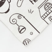 Liefde Parijs Franse iconen Fleece Deken (Hoek)