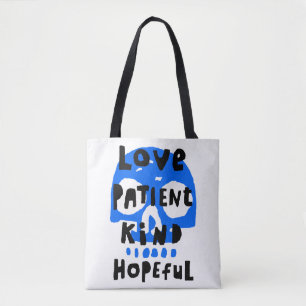 Liefde Patiënt Vriendelijke Hoopvolle Canvas tas