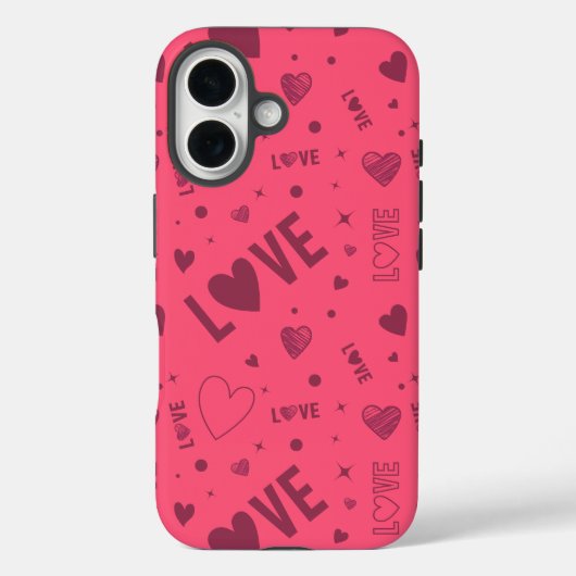 Liefde patroon Case-Mate iPhone case (Achterkant)