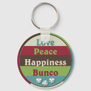 Liefde, Perzik en Geluk Bunco Sleutelhanger