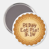 Liefde Pi Dag, 14 maart? Eet TAART Magneet (Voorkant / Achterkant)