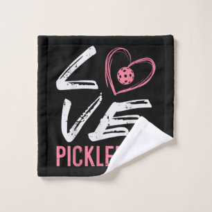 Liefde Pickleball Hart Pickle Bal Vrouwen Meisjes  Washandje