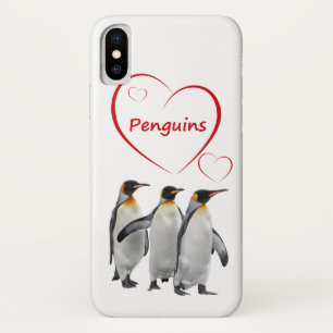 Liefde Pinguïns iPhone X Hoesje (Kies je kleur)