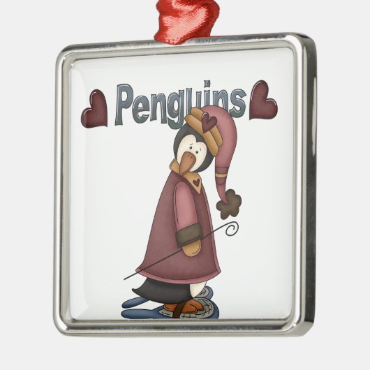 Liefde Pinguïns Keepsake Ornament (Links)